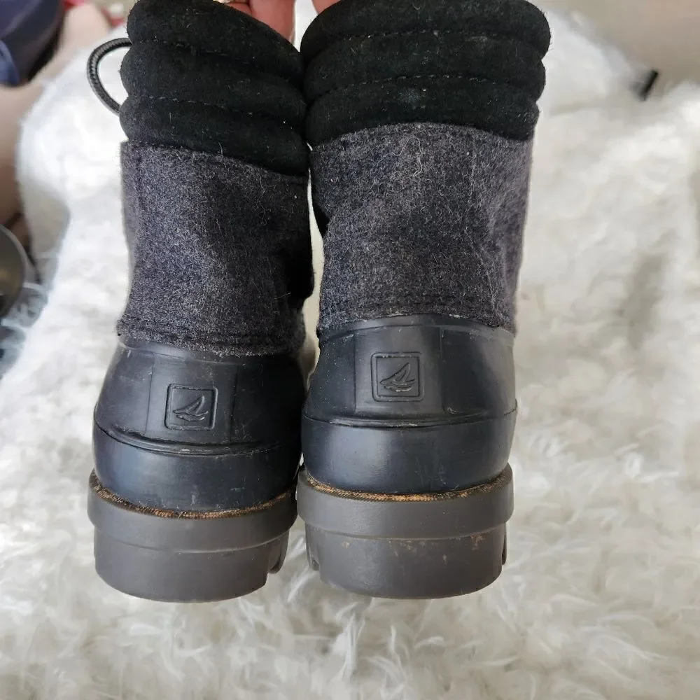 Sperry topsider Avenue duck boots wool sides 18431